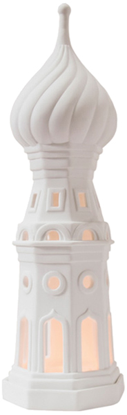 Anastasia Tower - Bisque Candle Holder