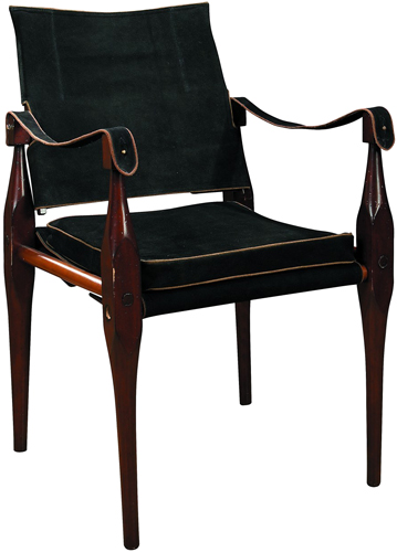 Rhoorkie Empire Leather Campaign Chair