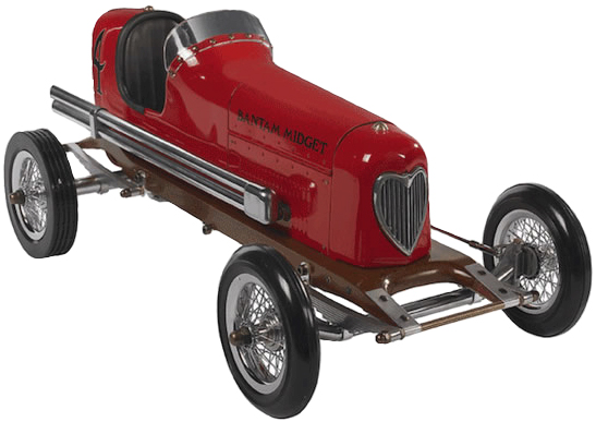 Bantam Midget Tether Car - Red