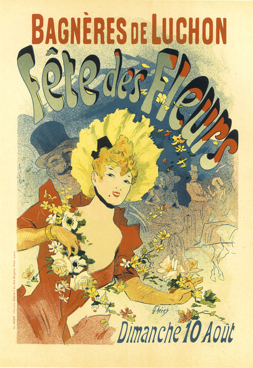 French Art Poster - Fete des Fleurs, Jules Cheret - 1890